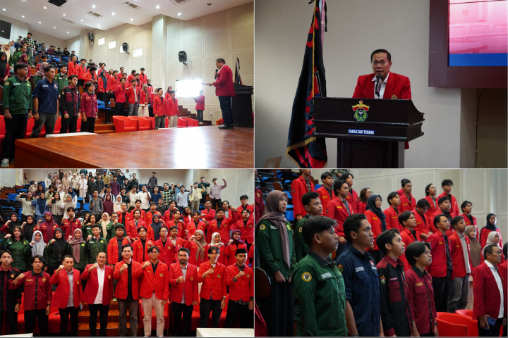 Dean of the Faculty of Engineering at Hasanuddin University Swears In the Executive Board of the Faculty of Engineering Student Organization (OKFT) for the 2026 Term