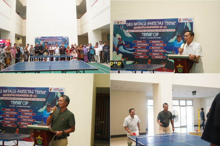 Fakultas Teknik Unhas Gelar Kick Off "Dies Fakultas Teknik Unhas 65 Cup" Lewat Pertandingan Olahraga
