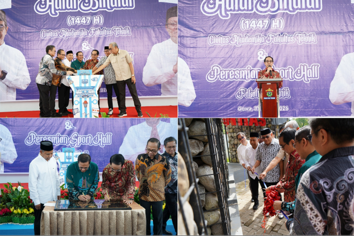 Unhas Faculty of Engineering’s Halal Bi Halal Event Combined with the Inauguration of the Sports Hall, Engineering Building, and SPKLU