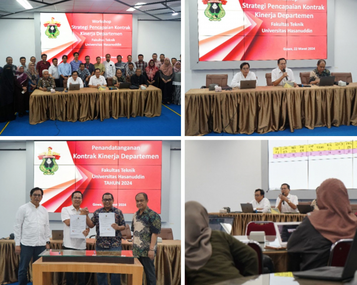 Committed to Improving Performance, Department Chairs Across the Faculty of Engineering at Hasanuddin University Sign the 2024 Performance Agreement.
