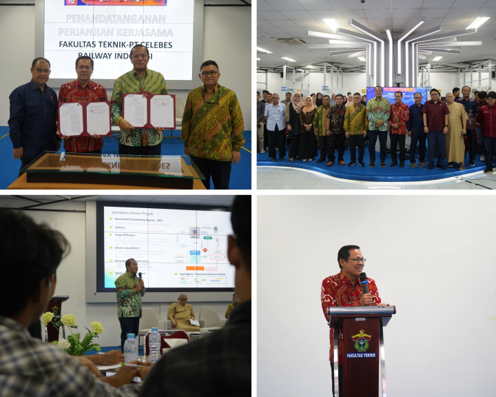 Through a Guest Lecture and the Signing of a Memorandum of Agreement, the Faculty of Engineering at Hasanuddin University Establishes a Partnership with PT Celebes Railway Indonesia.