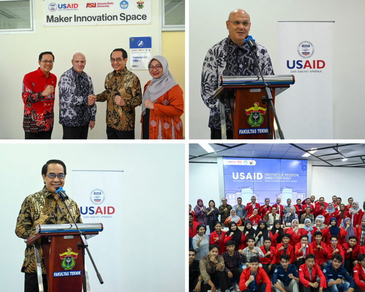 USAID Director Monitors Progress on Operational Readiness of the Maker Innovation Space.