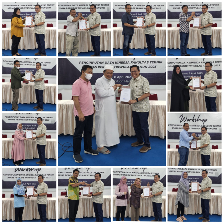 Dekan FTUH Menyerahkan Pagu Dana Pengembangan Departemen lingkup FTUH