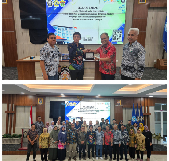 As Part of a Benchmarking Initiative for the Development of the Integrity Zone, the Faculty of Engineering at Hasanuddin University Visited Diponegoro University.