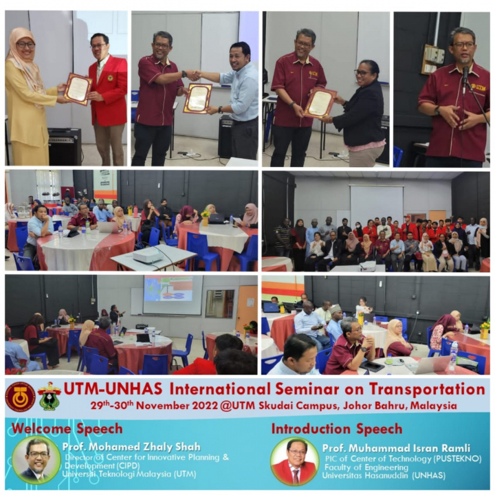 Internasionalisasi Prodi S3 Teknik Sipil FTUH di UTM - PUSTEKNO FTUH dan CIPD UTM Kolaborasi Melaksanakan Seminar Internasional Mahasiswa Doktor Bidang Transportasi