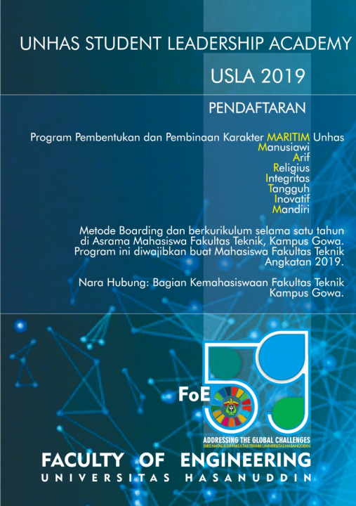 Pengembangan Karakter Mahasiswa Baru 2019 Fakultas Teknik Unhas